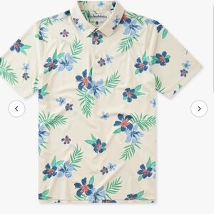 NEW Chubbies Range Polo Shirt Mens Golf Vintage Vine Floral